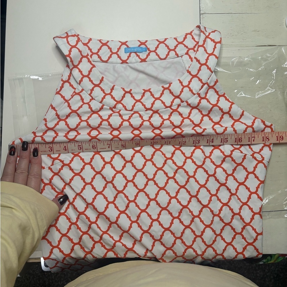 J. McLaughlin Dress Size Medium Catalina Cloth Sophia Sleeveless Geometric Print - Picture 5 of 7